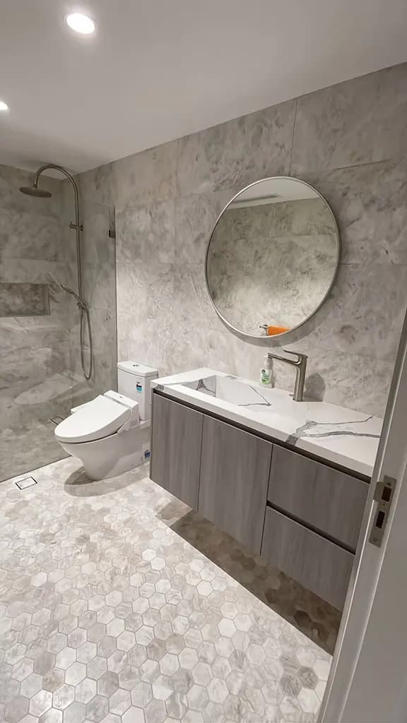 Bathroom after renovation
